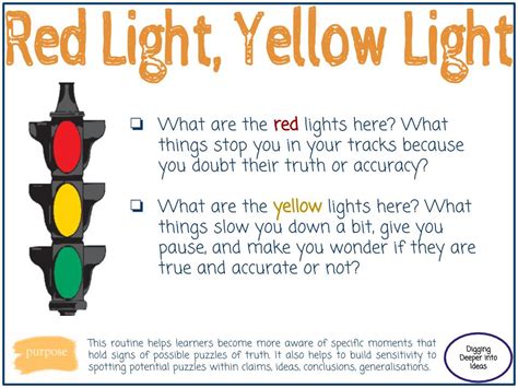 Red Light Yellow Light Thinking Pathways