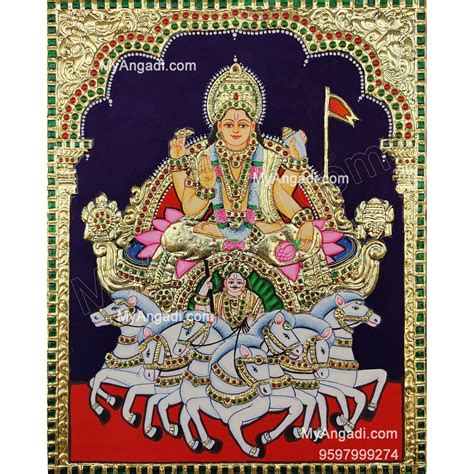 Surya Narayana Tanjore Painting