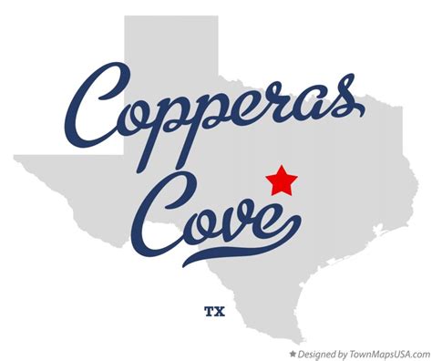 Map Of Copperas Cove Tx Texas