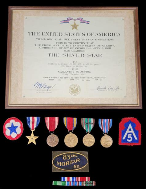 Identified Ww2 Silver Star Medal Grouping Ulmer Magi Militaria Us