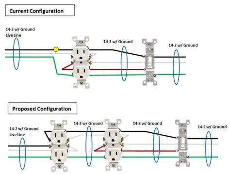 wiring outlet  switch electrical diy chatroom home improvement forum