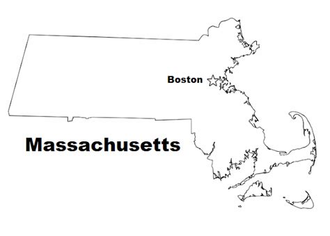 Blog De Biologia Massachusetts Map Coloring Page