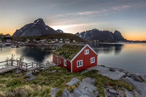 Midnight Sun Reine Lofoten Norway By Europe Trotter 500px Com