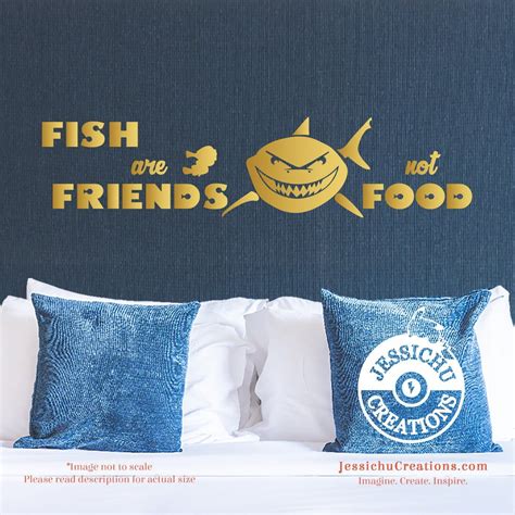 Fish Are Friends Not Food Finding Nemo Inspired Disney Quote Wall
