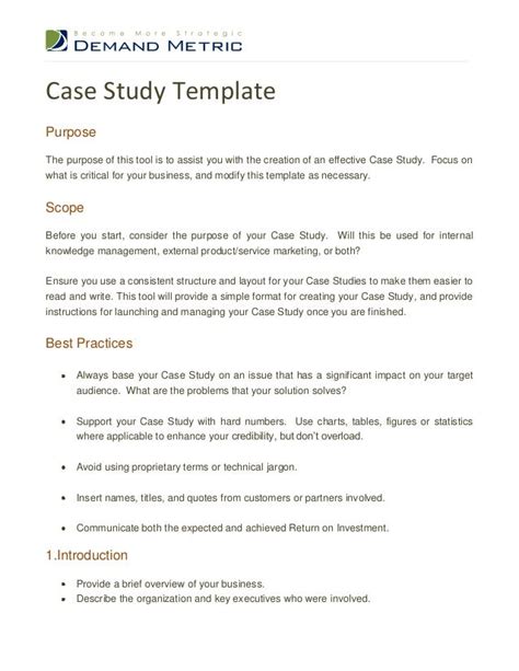 write  case study analysis   format study poster