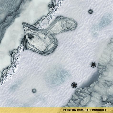 Battlemap X X Px Wilderness Snow Mountain Peak R FantasyMaps