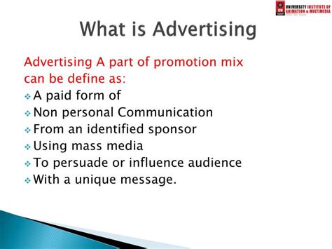Ppt What Is Advertising Powerpoint Presentation Free Download Id
