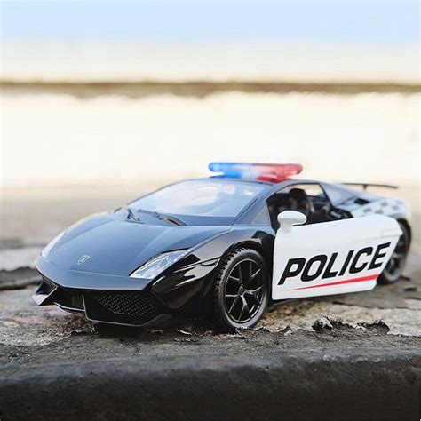 High Simulation Exquisite Diecasts And Toy Vehicles Rmz City Car Styling Gallardo Lp570 4 Police 1