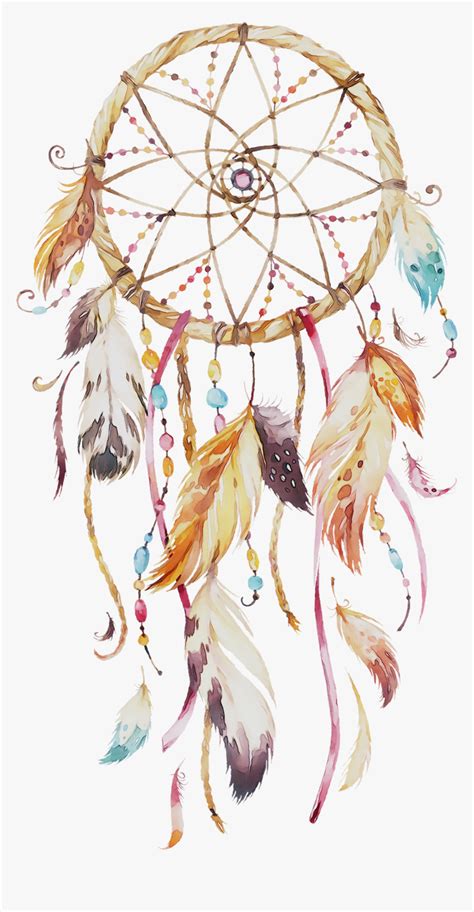 Dreamcatcher Painting Watercolor Painting Feather Pink Dream Catcher Art Hd Png Download