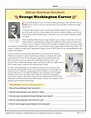 African American Inventors: George Washington Carver