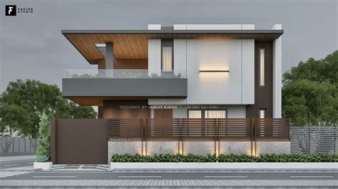 Rajwani House On Behance Small House Elevation Design Modern