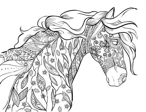 A foal and the butterfly. Horse Coloring Pages for Adults - Best Coloring Pages For Kids