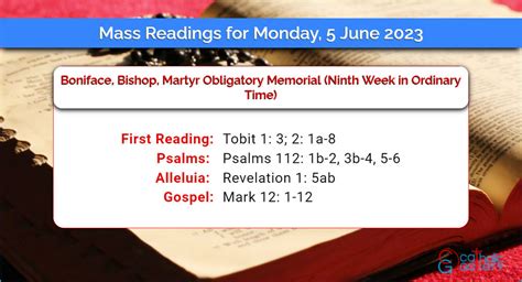 Daily Mass Readings 5th May 2023 Monday