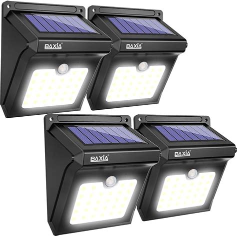 Baxia Solar Lights Outdoor Solar Powered Security Lightswaterproof