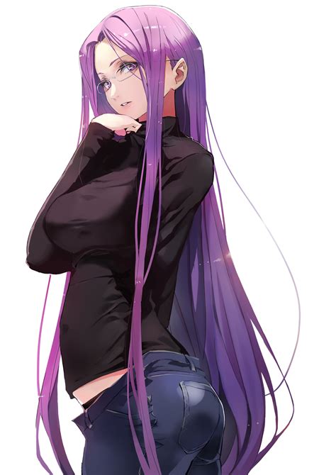 fate series fate stay night anime girls rider fate stay night long hair violet hair women with