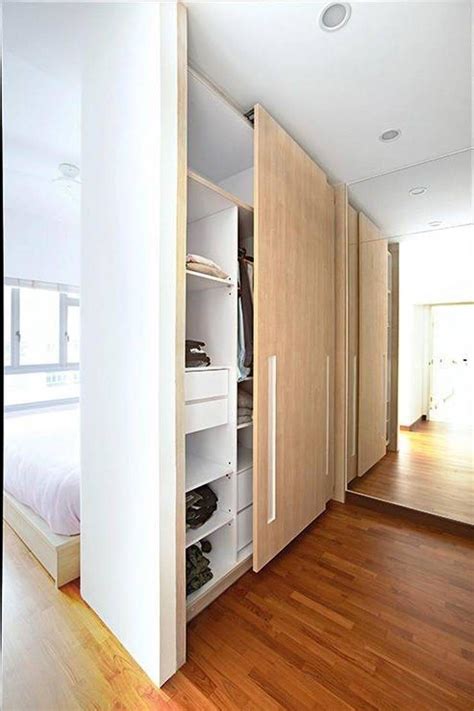 And they're all minimally designed which takes up less space and looks less bulky in a small room. Ways to incorporate walk-in wardrobes in small bedroom | Recommend.my
