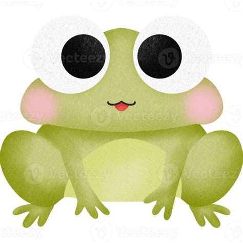 Cute Green Frog 26565871 Png