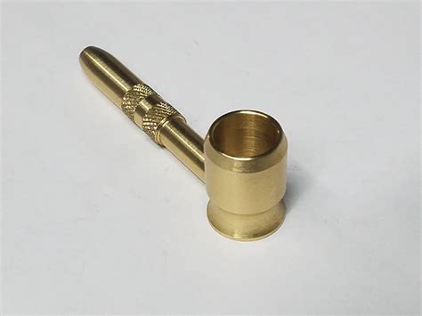 Solid Brass Smoking Pipe High Quality Made In The Etsy