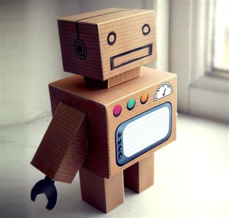 Build Your Own Cardboard Robot Paper Toy By Bryn Jones
