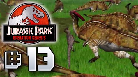 Parasaurolophus Attack Back Jurassic Park Operation Genesis [ Jurassic Park Month ] Youtube