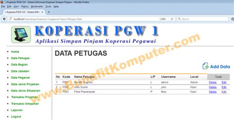 Software Koperasi Bunafit Komputer