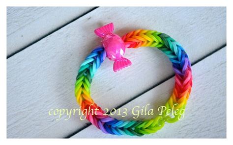 Items Similar To Candy Crush Rainbow Loom Friendship Bracelet Rubber