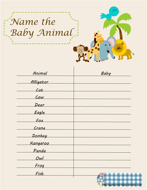 36 Free Baby Shower Games
