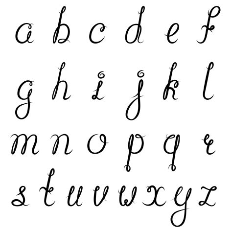 Alfabet Kalligrafie Alfabet Letters