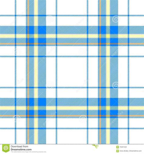 Blue Yellow Orange Check Diamond Tartan Scot Plaid Fabric Material