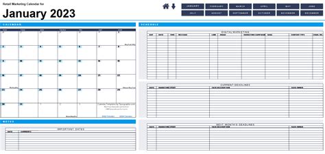 Download The 2023 Marketing Calendar Blank Monday First Tipsographic