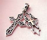 Pictures of Mens Sterling Silver Cross Pendant And Chain