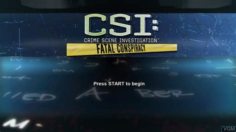 Csi Crime Scene Investigation Fatal Conspiracy For Microsoft Xbox