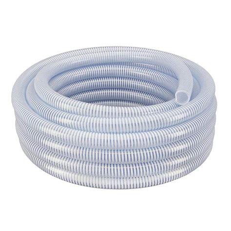Hydromaxx 3 In Dia X 25 Ft Clear Flexible Pvc Suction And Discharge
