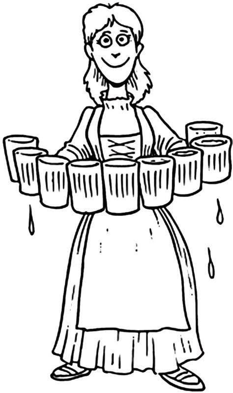 Sep 14, 2020 | marlinda carroll. Lady Serving Beer Coloring Pages | Best Place to Color