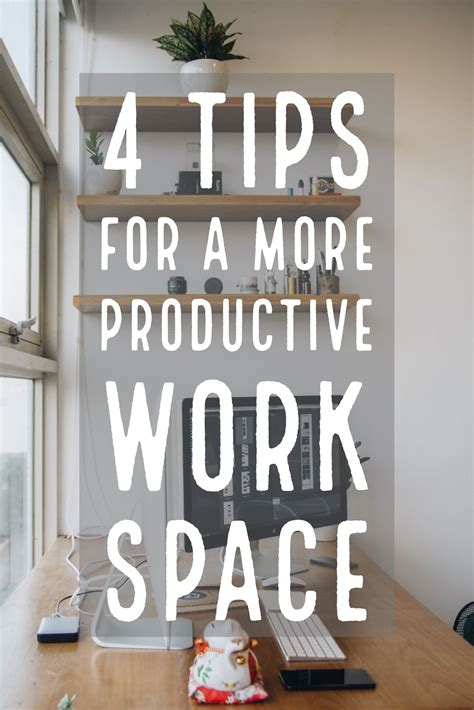 4 tips for a more productive work space Healthy Mindset, Work Space
