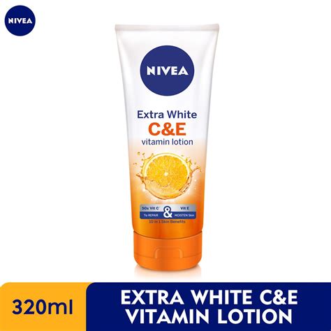 Nivea q10 vitamin c body lotion ger dig märkbart fastare hur och förbättrad elacticitet inom två veckor. NIVEA Body Extra White C&E Vitamin Lotion 320ml | Shopee ...