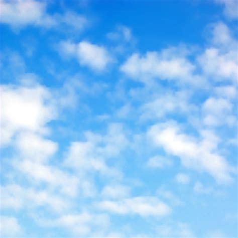 Sunny Blue Sky Background Vector Free Vector In