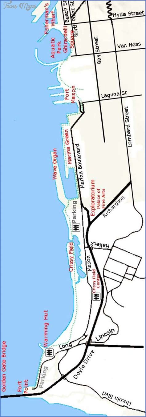 Beach At Crissy Field Map San Francisco