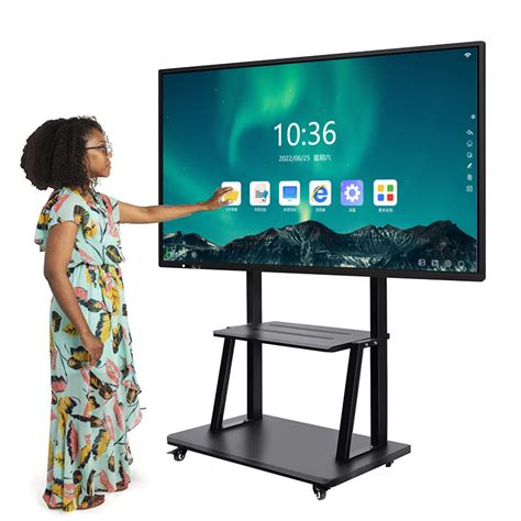 Big Monitor Android Pc System Touch Screen Smart Board Tv 75 Inch