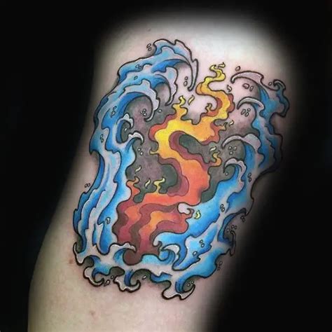 Fire And Water Tattoos