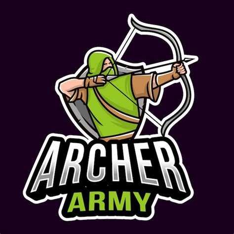 Premium Vector Archer Army Esport Logo