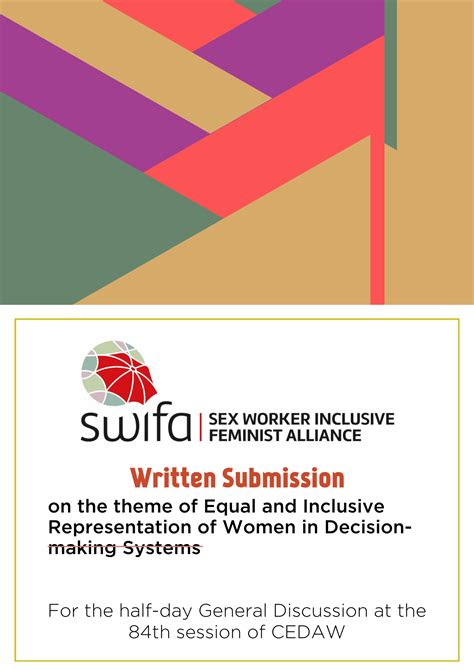 Submission Of The Sex Worker Inclusive Feminist Alliance To Cedaws