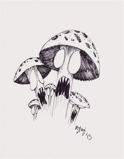 Pin By Linda Graf On Traart Mushroom Drawing Trippy Drawings Mushroom Art