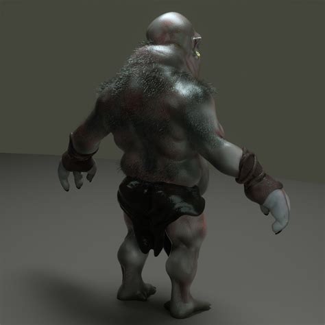 3d Model Cave Troll Vr Ar Low Poly Cgtrader