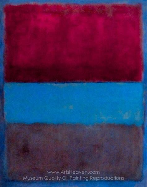Mark Rothko Inspired By Red Blue And Purple Painting Reproductions