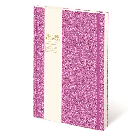 Cased Glitter Notebook Bright Pink A5 Rfs12804