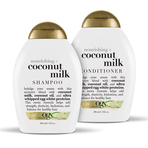 Ogx Nourishing Coconut Milk Shampoo And Conditioner Set 13 Fl Oz Pack Of 2