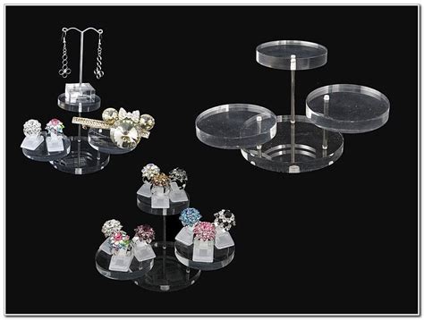 2017 3 Tier Clear Acrylic Jewelry Display Stand Riser From Lucca00 22
