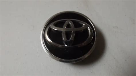 Toyota Camry Oem Wheel Center Cap Black Finish Chrome Logo Diameter 2 1