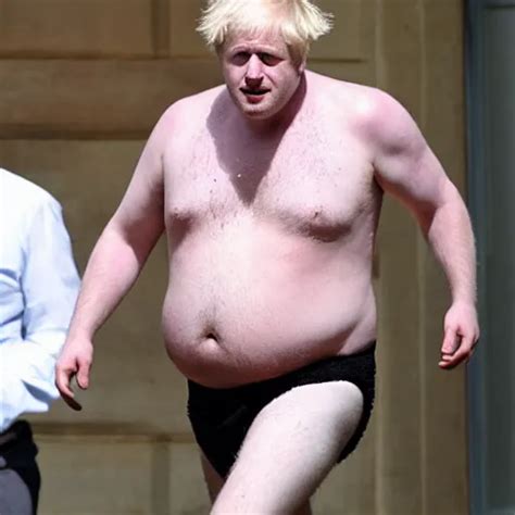 Paparazzi Picture Of Boris Johnson Shirtless Highly Stable Diffusion Openart